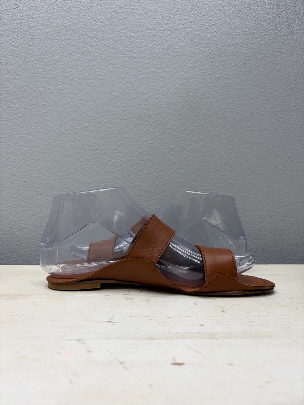 Jamie Haller Brown Leather Slide Sandals Size 36 - Picture 2 of 8